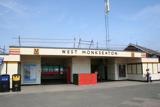 Tyne and Wear Metro station at West Monkseaton