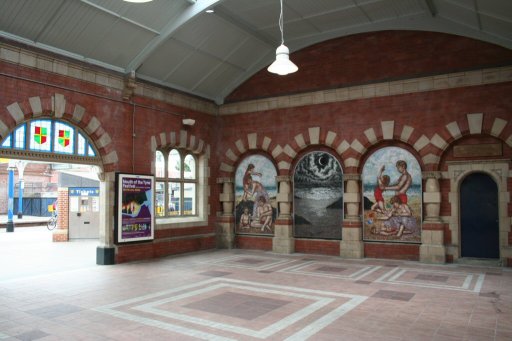 Tyne and Wear Metro station at Whitley Bay