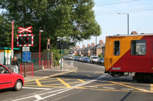 Tyne and Wear Metro Airport route at Fawdon