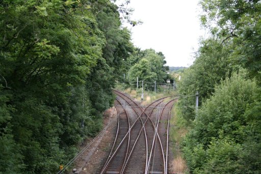 Tyne and Wear Metro Pelaw-Gosforth route at South Gosforth