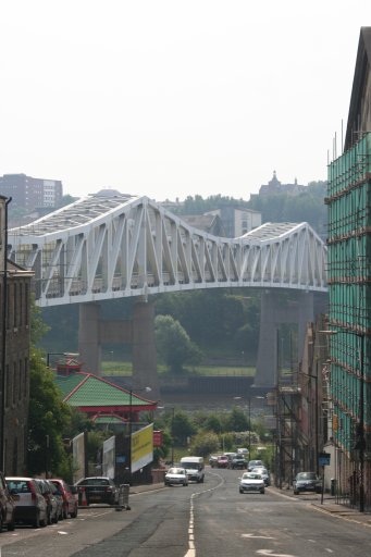 Tyne and Wear Metro Pelaw-Gosforth route at Queen Elizabeth II Bridge